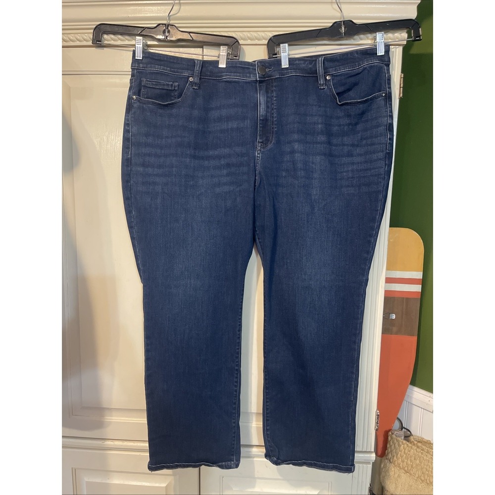 Lane Bryant Flex Magic Signature Fit Jeans Women 26 Short Mid Rise Straight